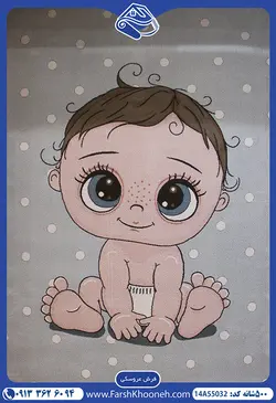 خرید فرش اتاق نوزاد پسرانه طرح پسر بچه 500 شانه کد: 5032