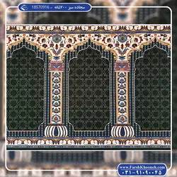 فرش محرابی سجاده ای سبز 700 شانه