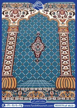 فروش اینترنتی فرش سجاده ای طرح الماس 500 شانه کد: 50578