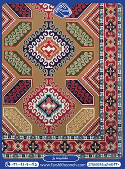 گلیم فرش ماشینی کد 27G60345