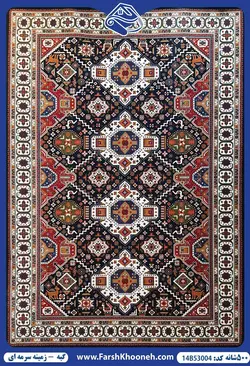 فرش گبه 500 شانه کد 14B53004 زمینه سرمه ای