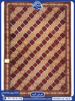 فرش گبه طرح خشتی 500 شانه کد: 508003