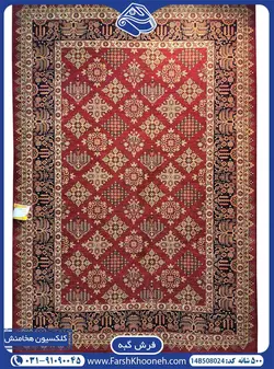فرش گبه طرح خشتی لوزی 500 شانه کد: 508024