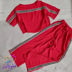 کراپ و شلوار ابر و بادی