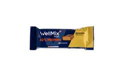 پروتئین بار 32% موزی Wellmix - فروشگاه اینترنتی فودلی