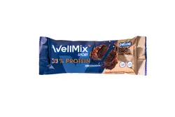 پروتئین بار 33% دابل چاکلت Wellmix - فروشگاه اینترنتی فودلی