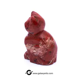 مجسمه تراش دست گربه جاسپر سرخ - استودیوی هنری گلکسی