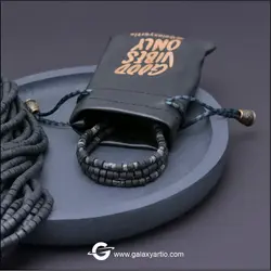 دستبند ماتیاس - استودیوی هنری گلکسی - دستبند سنگ و چوب