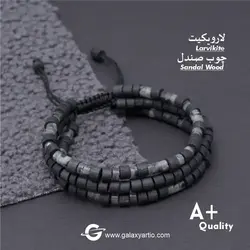 دستبند ماتیاس - استودیوی هنری گلکسی - دستبند سنگ و چوب