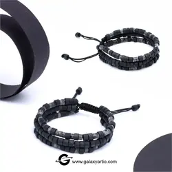 دستبند ماتیاس - استودیوی هنری گلکسی - دستبند سنگ و چوب