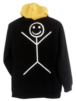 سویشرت آدمک کلاه دار دو روچاپ