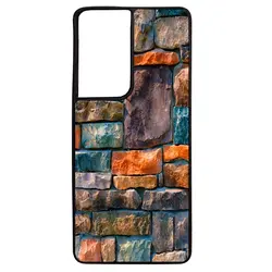 قاب samsung galaxy s21 ultra طرح دیوار سنگی کد ۲۴۴۷۱