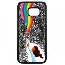 قاب گوشی samsung galaxy s7 edge طرح دخترانه کد ۲۴۵۹