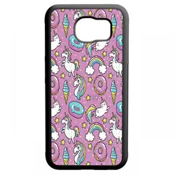 کاور samsung galaxy s6 edge طرح یونی کورن کد ۸۷۱۲