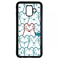 کاور samsung galaxy a6 plus طرح خرس کد ۳۷۲۲