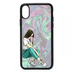 قاب گوشی apple iphone x-xs طرح دخترانه کد ۰۱۶۰