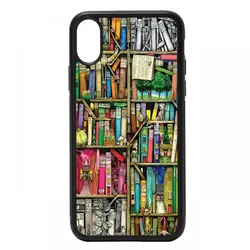 قاب گوشی apple iphone x-xs طرح کتابخانه کد ۰۱۰۹