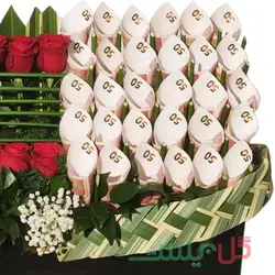 باکس گل و پول فروغ - خرید گل و پول برای تقدیر و تشکر 💲