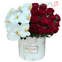 باکس گل لوتوس | خرید اینترنتی باکس گل فوق لاکچری برای تولد