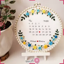 تقویم عشق طرح نیلوفر آبی