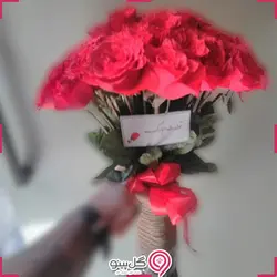 دسته گل رز هلندی 20 شاخه و بیشتر