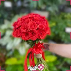دسته گل رز هلندی 20 شاخه و بیشتر