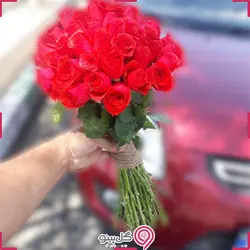 دسته گل رز هلندی 20 شاخه و بیشتر