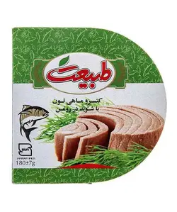 کنسرو ماهی تن با شوید در روغن طبیعت مقدار 180 گرم