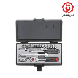 جعبه بکس 1/4 اینچ درایو 19 پارچه 12 پر فورس مدل 2203M-9
