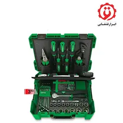مجموعه 104 عددی ابزار آلات تاپ تول مدل GCZ-104A
