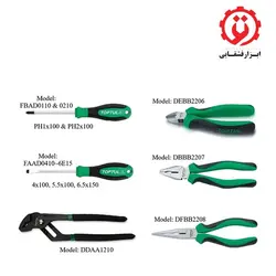 مجموعه 104 عددی ابزار آلات تاپ تول مدل GCZ-104A