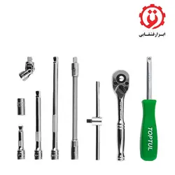 جعبه بکس 1/4 اینچ 6 پر 55 پارچه تاپ تول مدل GCAI5501