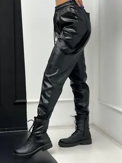 شلوار چرم بغل روبان دار