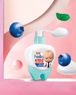 خمیر دندان پمپی کودک بلوبری بچه رییس