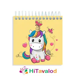 دفترچه 60 برگ مدل یونیکورن کد D002