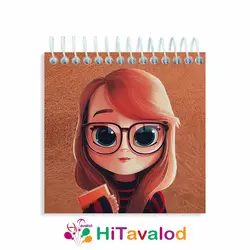 دفترچه 60 برگ مدل دختر کد D006