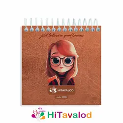 دفترچه 60 برگ مدل دختر کد D006