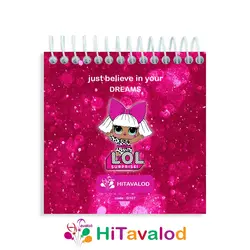 دفترچه 60 برگ مدل LOL کد D107