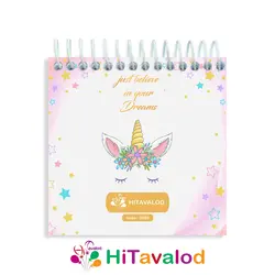 دفترچه 60 برگ مدل یونیکورن کد D090