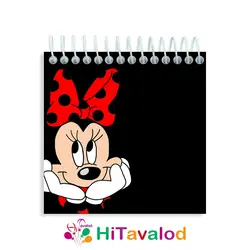 دفترچه 60 برگ مدل مینی موس قرمز کد D081