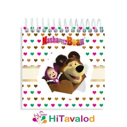 دفترچه 60 برگ مدل ماشا و میشا کد D074