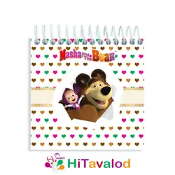 دفترچه 60 برگ مدل ماشا و میشا کد D073