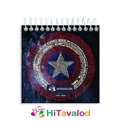 دفترچه 60 برگ مدل اونجرز کد D024