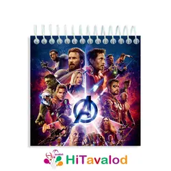 دفترچه 60 برگ مدل اونجرز کد D022