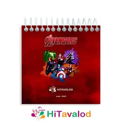 دفترچه 60 برگ مدل اونجرز کد D022