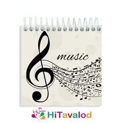 دفترچه 60 برگ مدل موسیقی کلاسیک کد D213