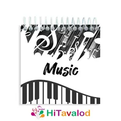 دفترچه 60 برگ مدل موسیقی کلاسیک کد D212