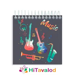 دفترچه 60 برگ مدل موسیقی فانتزی کد D211
