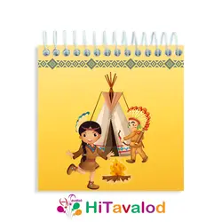 دفترچه 60 برگ مدل سرخپوست کد D203