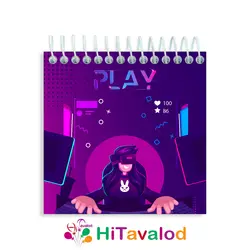 دفترچه 60 برگ مدل گیم کد D199